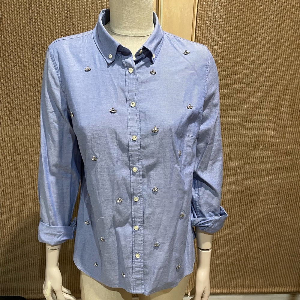 Talbots Rhinestone Chanbray size 8 NWT